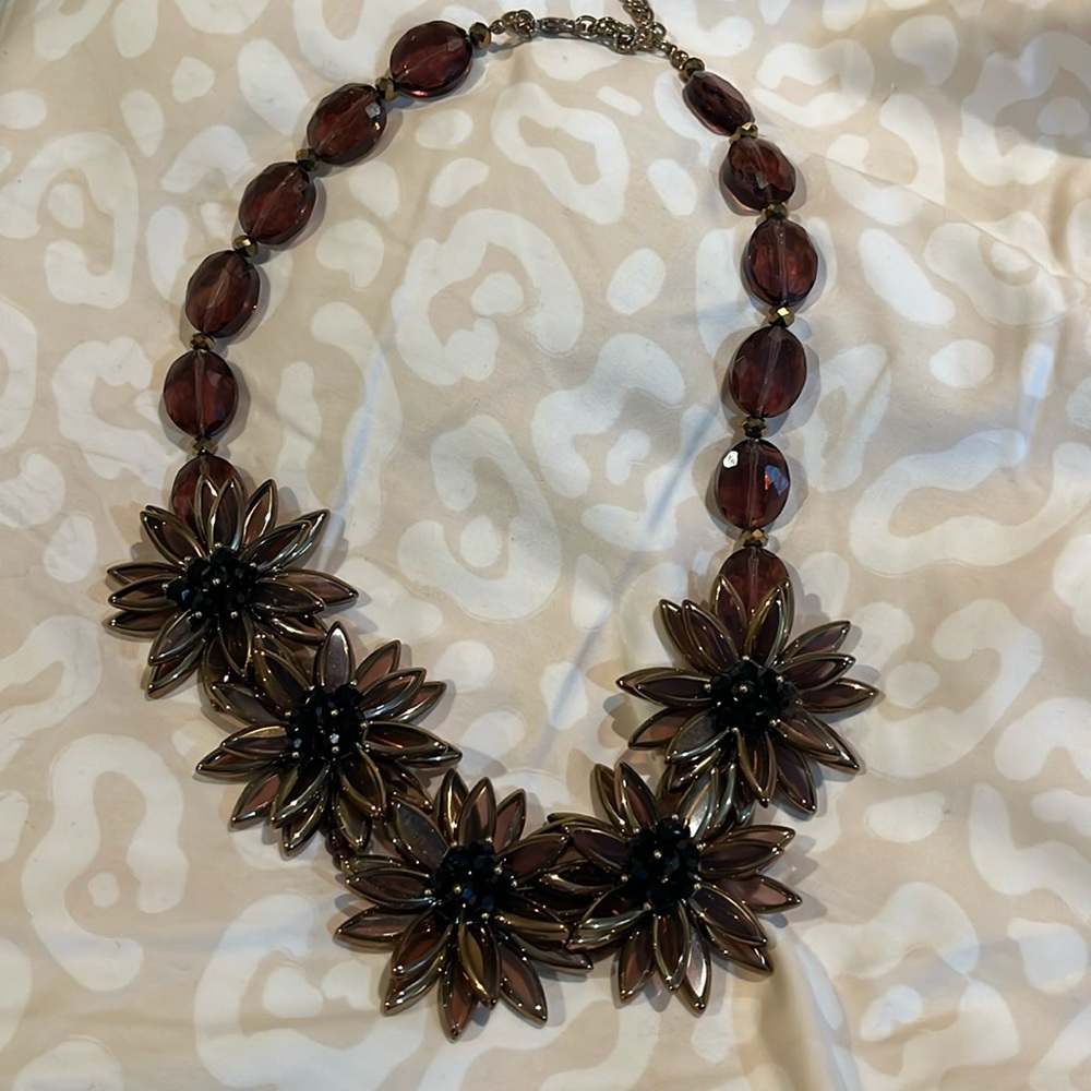 Beautiful  22” bib necklaces by iconic Joan Rivers. Wine color. Bold beautiful
